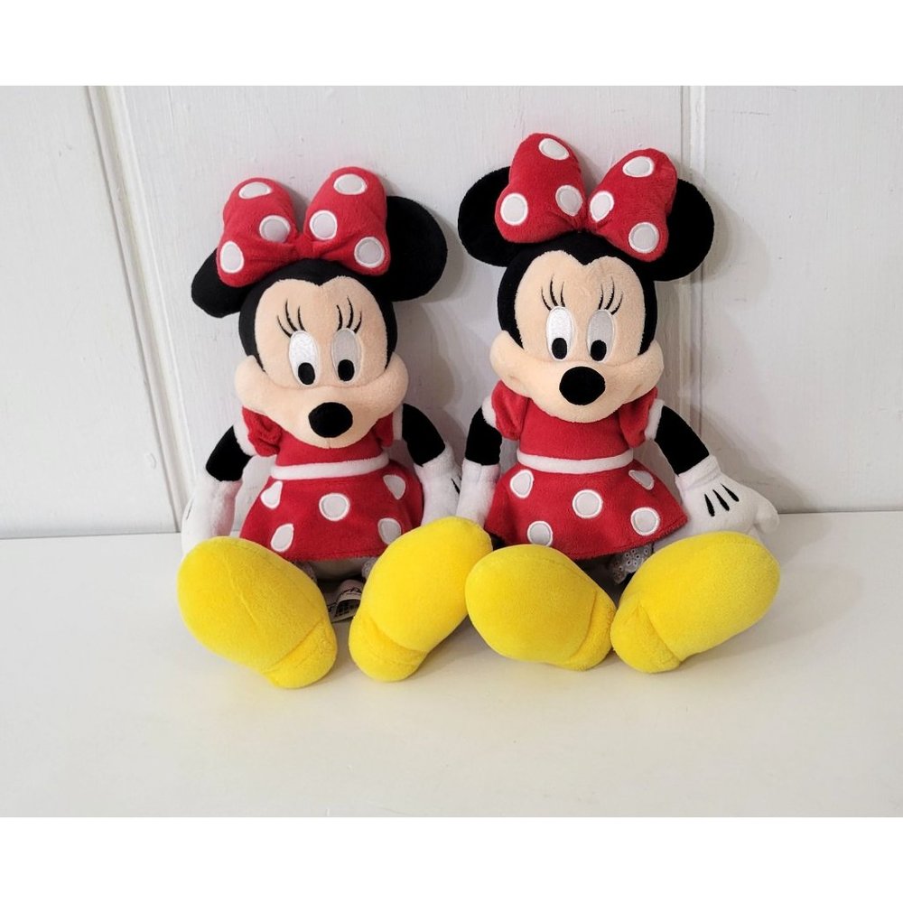 Disney Parks Minnie Mouse Twins Two Identical Plush Toys - Picture 2 of 6